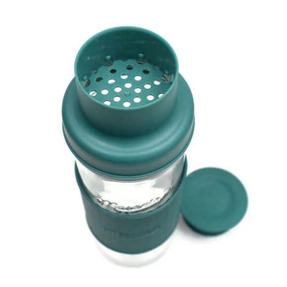 Mason Jar Cocktail Shaker Kit New Glass with Silicone Sleeve - Picture 7 of 8